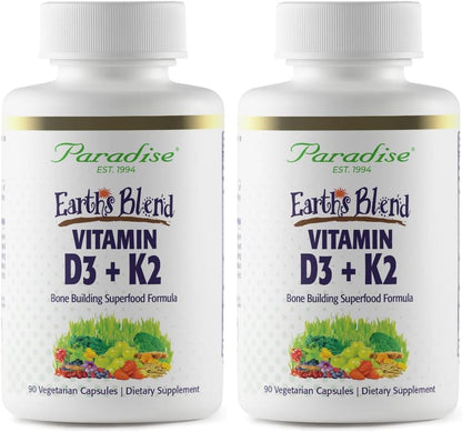 Paradise Herbs Earth's Blend Vitamina D3 + – Forma de la vitamina K2: Busca K2 en forma de menaquinona-7 (MK-7), – Image 3