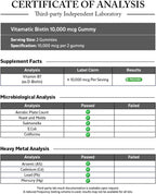 Vitamatic Biotina Gominolas 10,000 mcg para Cabello, Piel y Uñas - 60 Gominolas Veganas (2 Botellas)