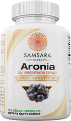 Samsara Herbs Extracto de Baya Aronia 20:1 en Polvo (454g)
