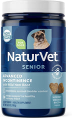 NaturVet Senior Advanced Incontinence - Suplemento para Perros - 60 Masticables Blandos