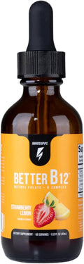 InnoSupps Better B12 Gotas Líquidas - Metilcobalamina y Folato - 60 Dosis