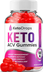 Keto Drops ACV Gummies - 3 Paquetes (180 Gominolas)