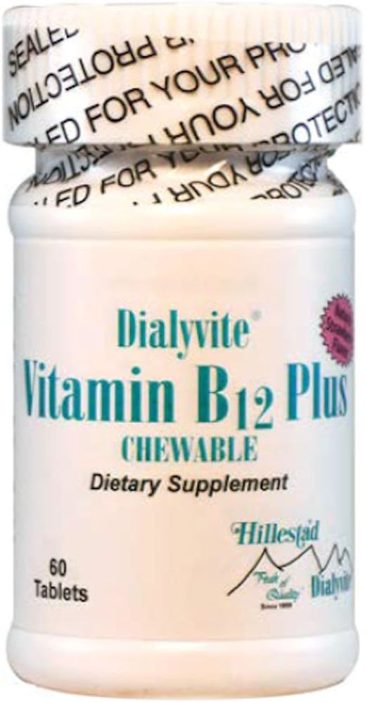 Dialyvite - Vitamina B12 Plus - Obleas Masticables - 60 Unidades