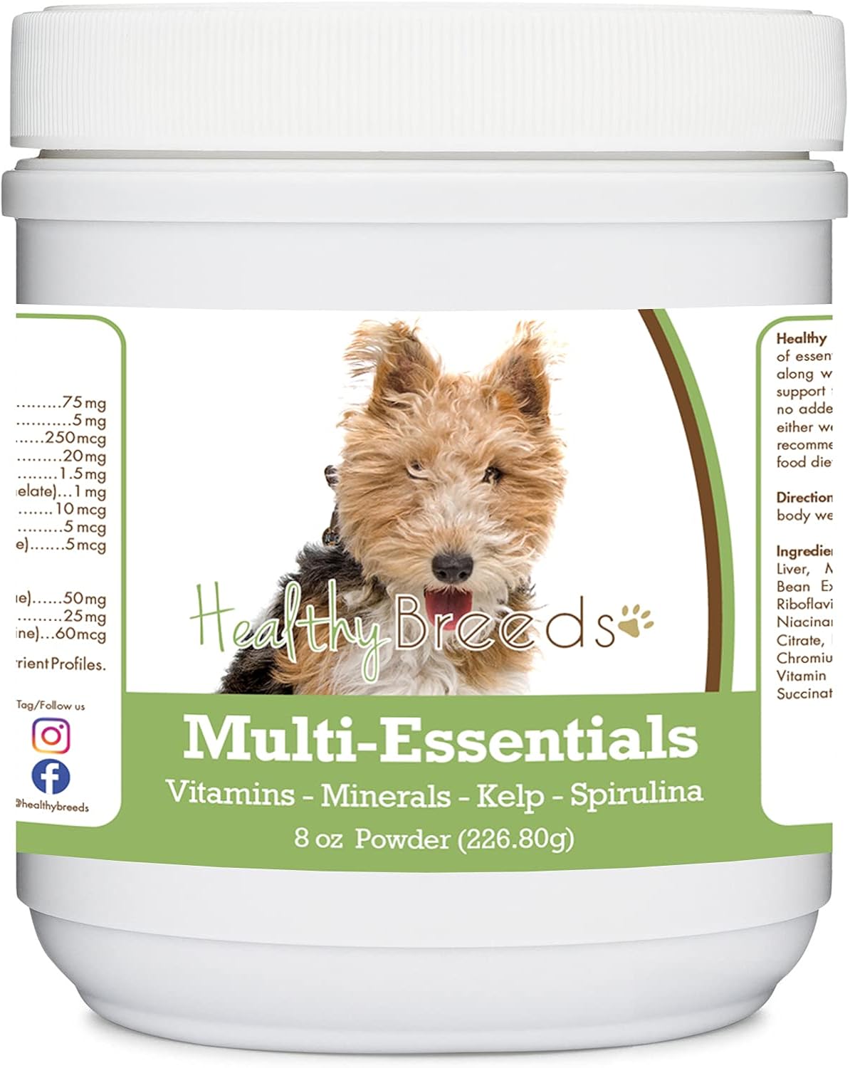 Healthy Breeds Polvo Multivitamínico para Perros Wire Fox Terrier - 227 g