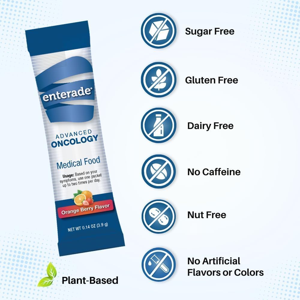 enterade Advanced Oncology Powder Packets, Naranja y Baya (1 Caja, 10 Sobres)