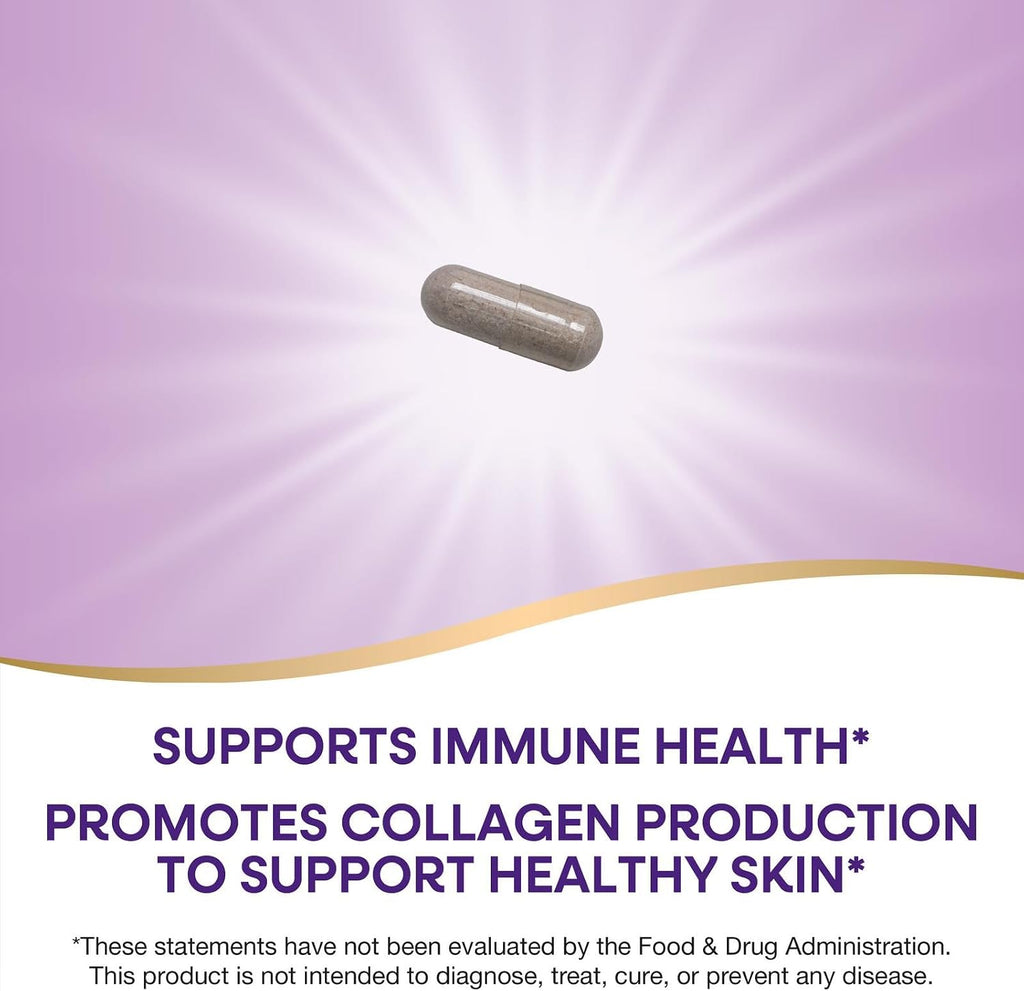 Nature's Way Vitamin C con Escaramujo Extra Fuerte - 1000 mg por dosis - 250 cápsulas
