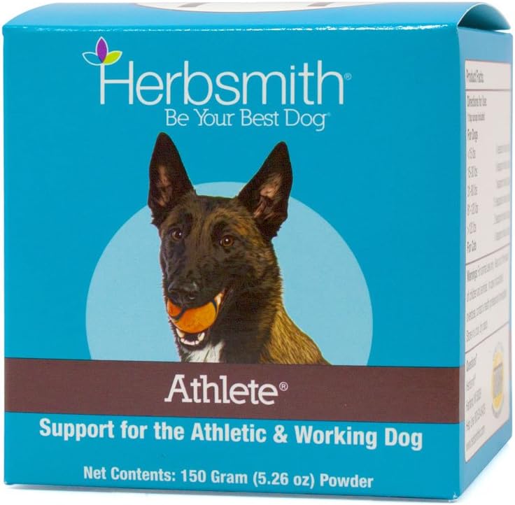 Herbsmith Athlete – Suplemento de resistencia para perros – 150g en polvo