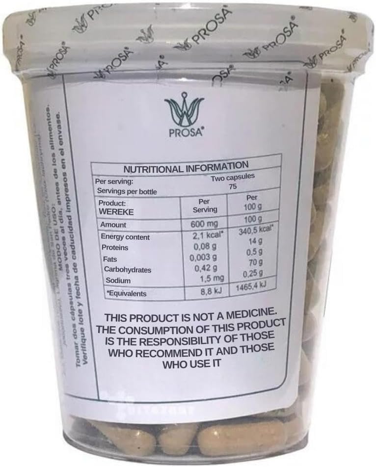 Prosa Suplemento Alimenticio Margarita Wereke 150 Cápsulas 300mg