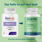 BESTVITE Vitamina D3 2000 UI, 240 cápsulas