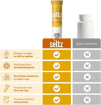 Seltz Vitamin D3 Drink Tablets - 5000 IU, Comprimidos Efervescentes, Sabor Mango Naranja, Sin Azúcar Añadido, 120 Comprimidos