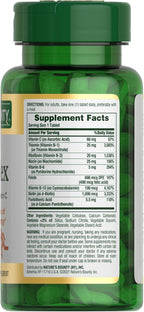 Nature's Bounty Super B Complex con Vitamina C y Ácido Fólico, Apoyo Inmunológico y Energético, 150 Comprimidos - Pack de 2
