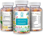 Actif Gominolas Prenatales con Más de 25 Vitaminas Orgánicas y Mezcla de Hierbas - No GMO, 100% Vegetariano, 90 Gomitas