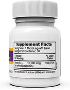 Superior Source Metilcobalamina B-12 sin inyecciones 10000 mcg - 30 Comprimidos sublinguales
