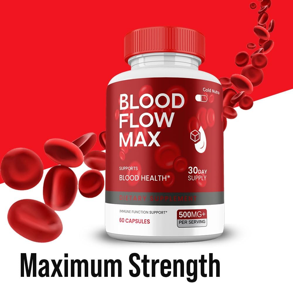(2 Pack) Blood Flow Max, Suplemento de Máxima Potencia
