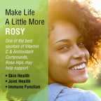 Solaray Rose Hips 550 mg - Escaramujo Natural en Cápsulas, Fuente de Vitamina C y Bioflavonoides, Apoyo Herbal - 100 Cápsulas Veganas