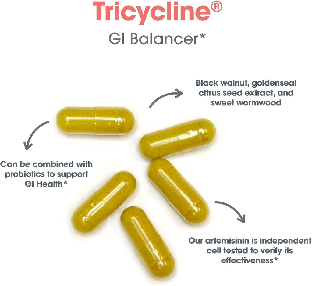 ARG Tricycline - Suplemento para la Salud Intestinal con Berberina y Artemisina - 90 Cápsulas