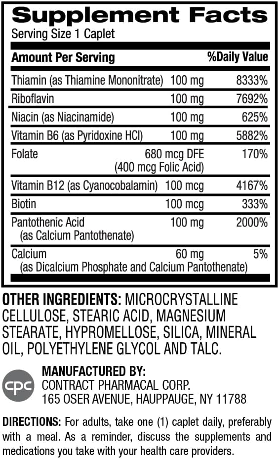 Earth's Splendor Complejo B - 60 Comprimidos - Apoya Energía, Metabolismo y Sistema Inmunológico