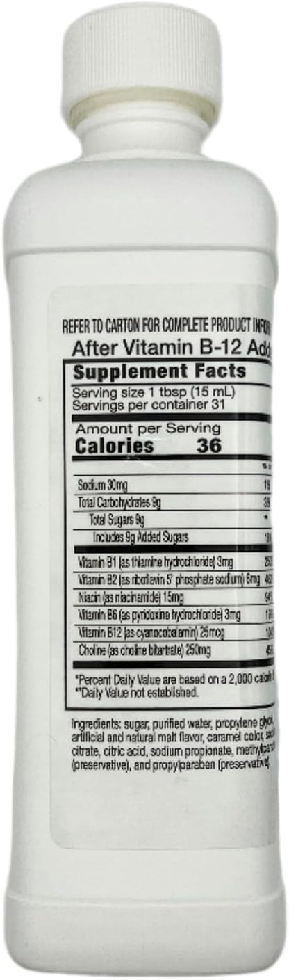 Almebex Plus B12, Vitaminas Neurotrópicas + Colina, 473 ml – Image 5