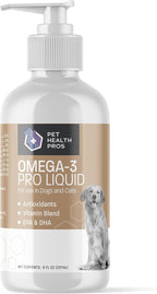 Omega 3 Pro Aceite de Pescado para Perros - Suplemento para Piel y Pelaje con Bomba - 237 ml