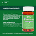 CAW Nano Cycloastragenol 5mg, 180 Cápsulas Entéricas
