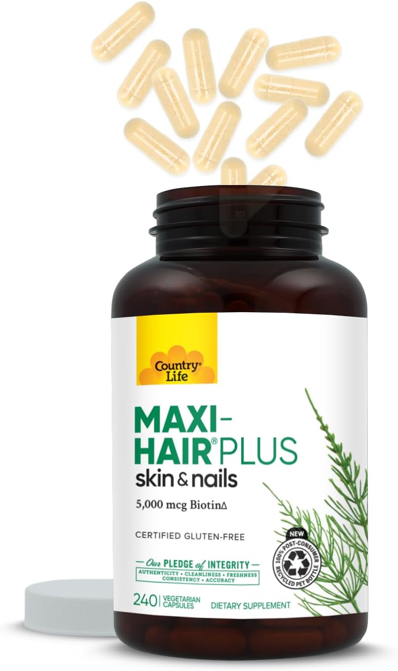 Country Life Maxi-Hair Plus Biotin - 240 comprimidos
