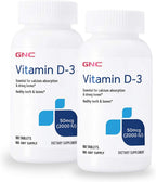 GNC Vitamin D-3 2000 IU - Twin Pack