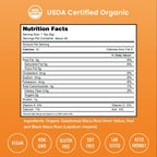Maca Orgánica en Polvo - Mezcla Peruana de Raíces Amarillas, Negras y Rojas - Gelatinizada para Mayor Biodisponibilidad - Natural, Vegana y No-GMO, 227g