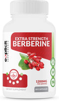 eXplicit Supplements Berberina HCl Natural 1200mg 60 Cápsulas