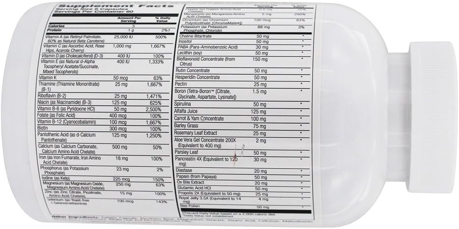 Solaray - Spectro Multivitamínico - 360 Cápsulas