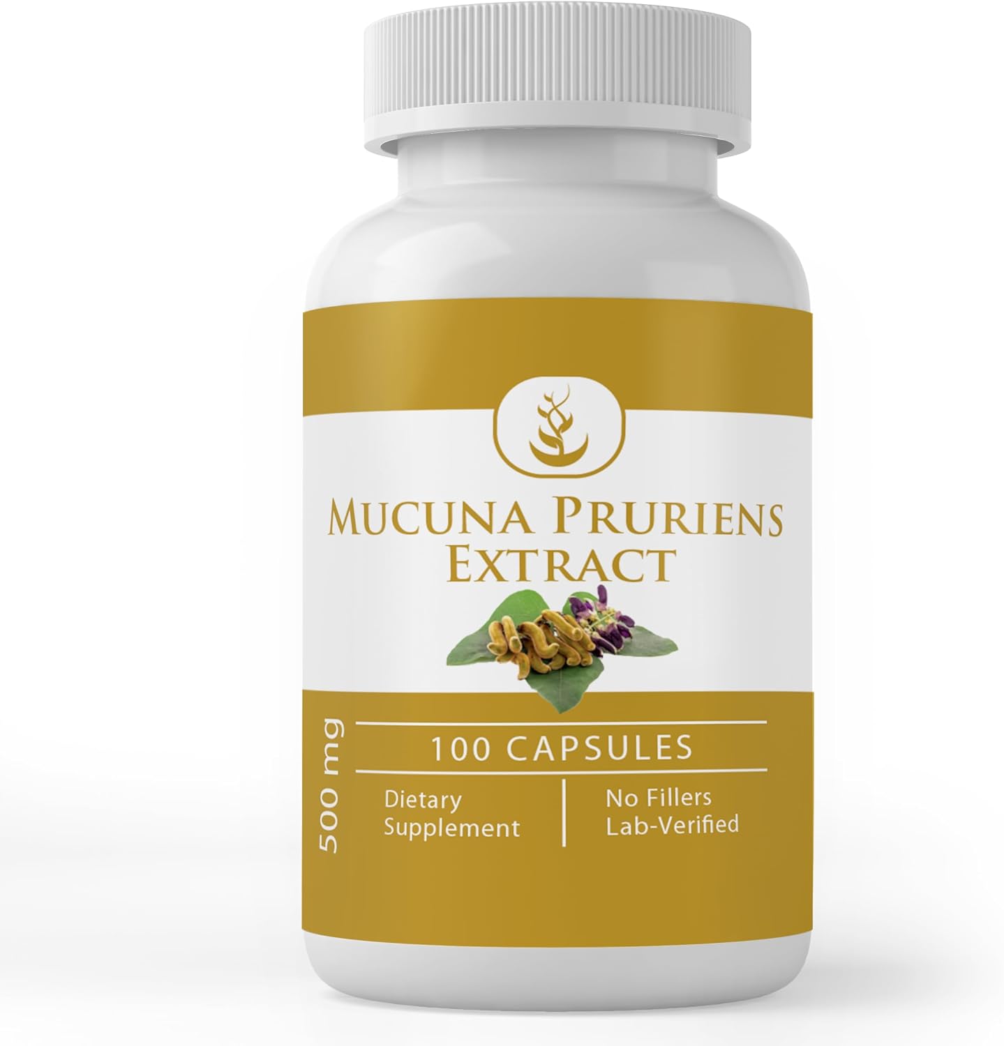 PURE ORIGINAL INGREDIENTS Mucuna Pruriens, 100 Cápsulas, Siempre Puro, Sin Aditivos ni Rellenos, Verificado en Laboratorio