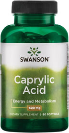 Swanson Caprylic Acid 600 mg – 60 Softgels