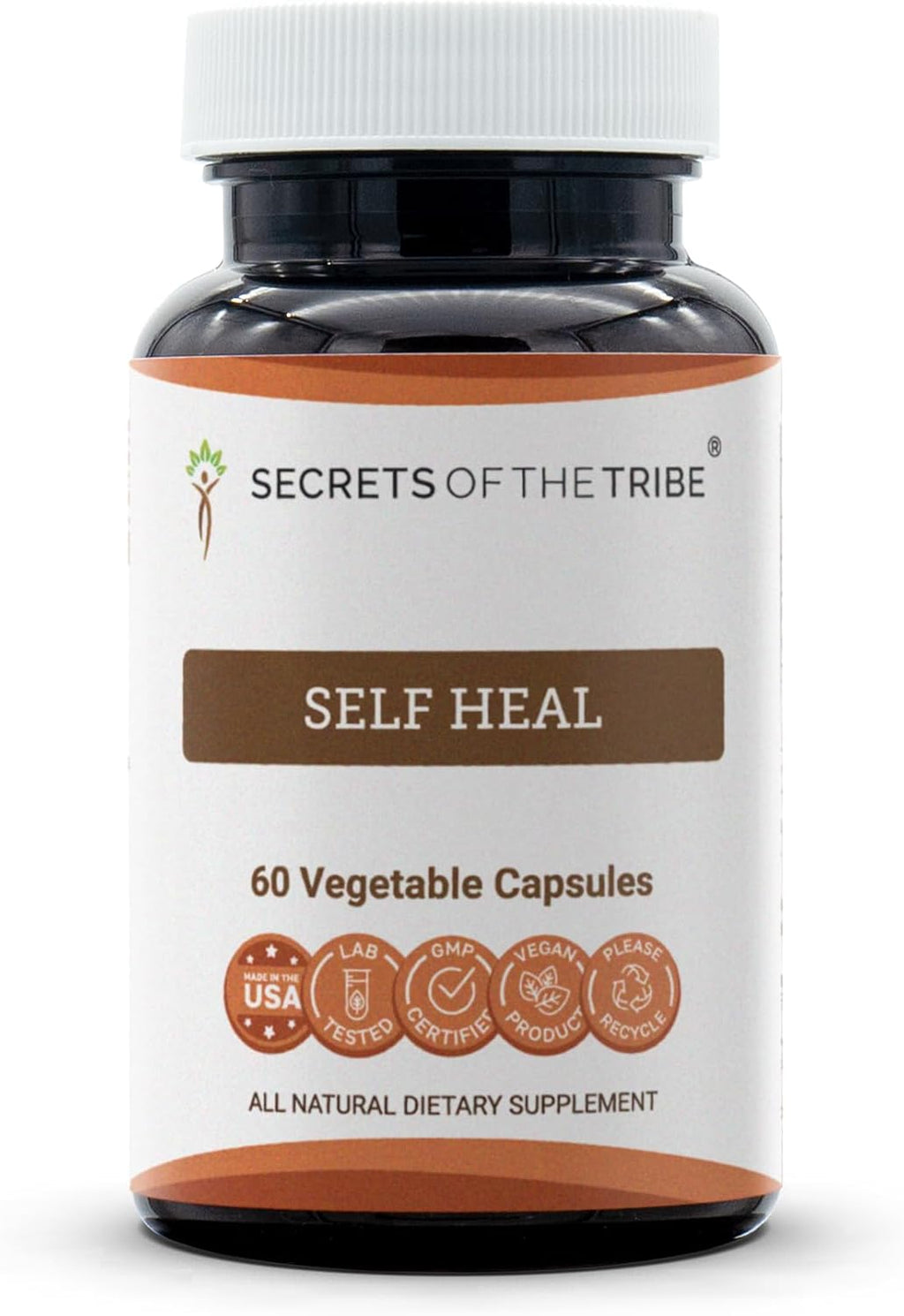 Secrets of the Tribe Self Heal 60 Cápsulas - Prunella vulgaris