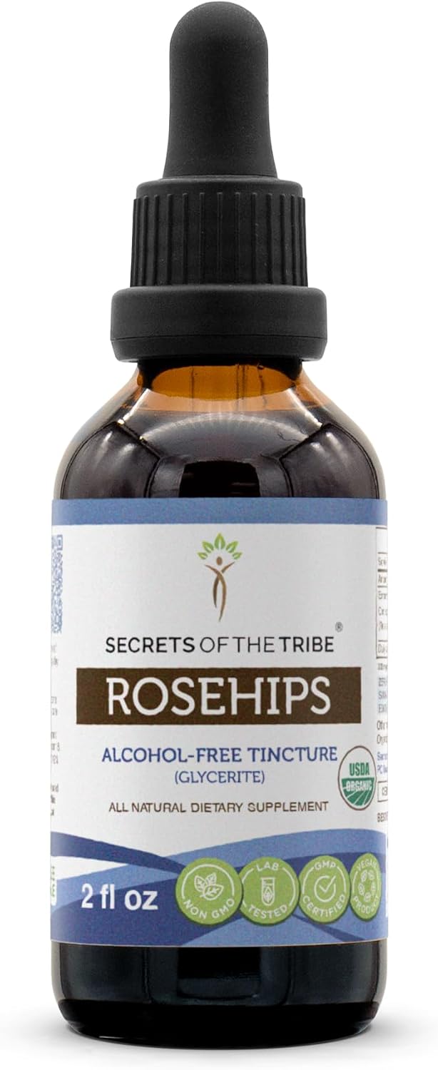 Secrets of the Tribe - Extracto de Escaramujo Orgánico, Gotas de Alta Potencia (118 ml)