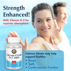 KAL Citrato de Calcio con Vitamina D3 - 1000 mg, 90 Comprimidos