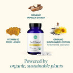 Vitamina D3 2000 IU Vegana - Comprimibles de Liquen - Ora Organic