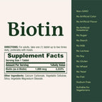 Nature's Bounty Biotina 1000 mcg Comprimidos Sabor Fresa, 100 Unidades (Pack de 3)