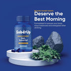 SoberUp Recovery Boost – Hidratación, Electrolitos, Antioxidantes, Mezcla Herbolaria – DHM, Cardo Mariano, Complejo B – Vegano – 60 Cápsulas