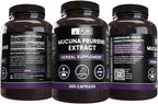 Pure Original Ingredients Mucuna Pruriens (365 Cápsulas) Sin Rellenos, Siempre Puro, Verificado en Laboratorio