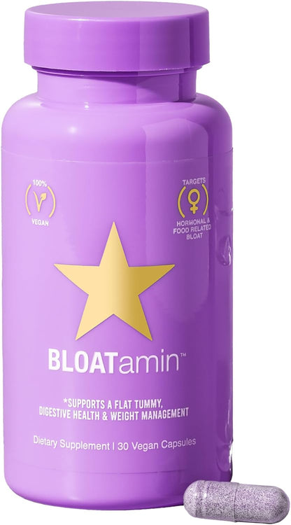 HAIRtamin BLOATamin - Mezcla Sinérgica – Bromelina : extraída de la piña, ayuda a descomponer las proteínas y – Image 1