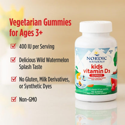 Nordic Naturals Vitamin D3 Gummies Kids - – La vitamina D contribuye al funcionamiento normal del sistema – Image 4