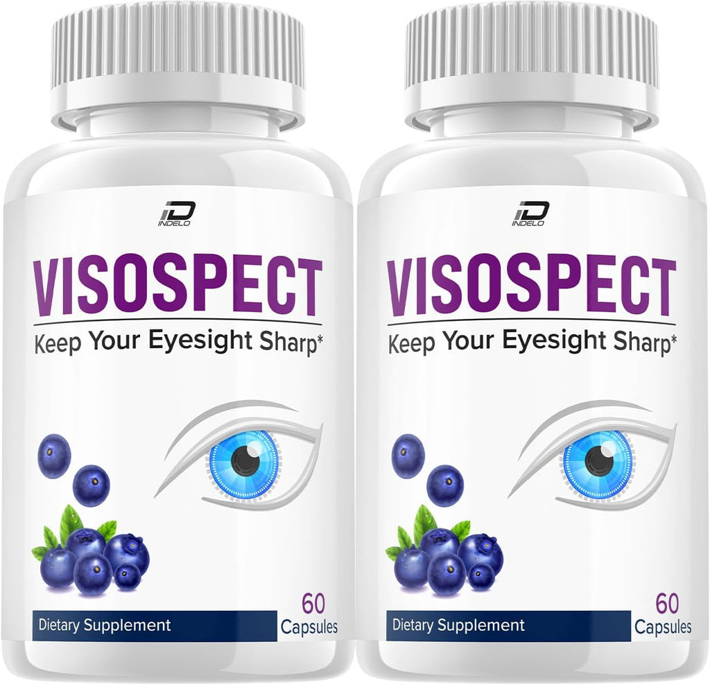 Visospect Plus Eye Support Supplement - Cápsulas Visospect Plus (2 Paquetes, 120 Cápsulas)
