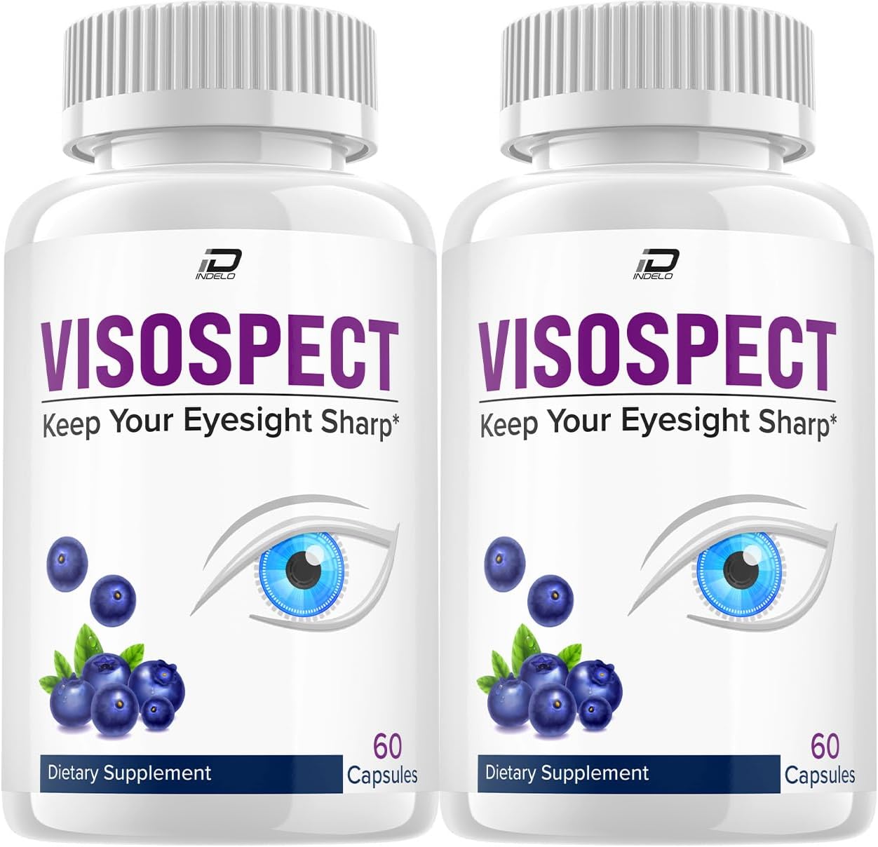Visospect Plus Eye Support Supplement - Cápsulas Visospect Plus (2 Paquetes, 120 Cápsulas)