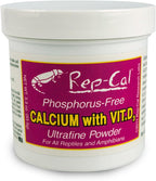 Rep-Cal SRP00200 Polvo Ultrafino de Calcio sin Fósforo para Reptiles y Anfibios con Vitamina D3