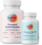 FullWell Women's Prenatal Essentials - Multivitamínico Prenatal y Aceite de Pescado