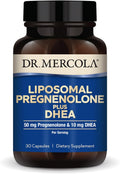 Dr. Mercola Liposomal Pregnenolone Plus DHEA, 50 mg Pregnenolona y 10 mg DHEA por ración, 30 Cápsulas