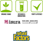 Natural Factors Whole Earth & Sea Vitamina D3 - 125 mcg, 90 Cápsulas Vegetarianas