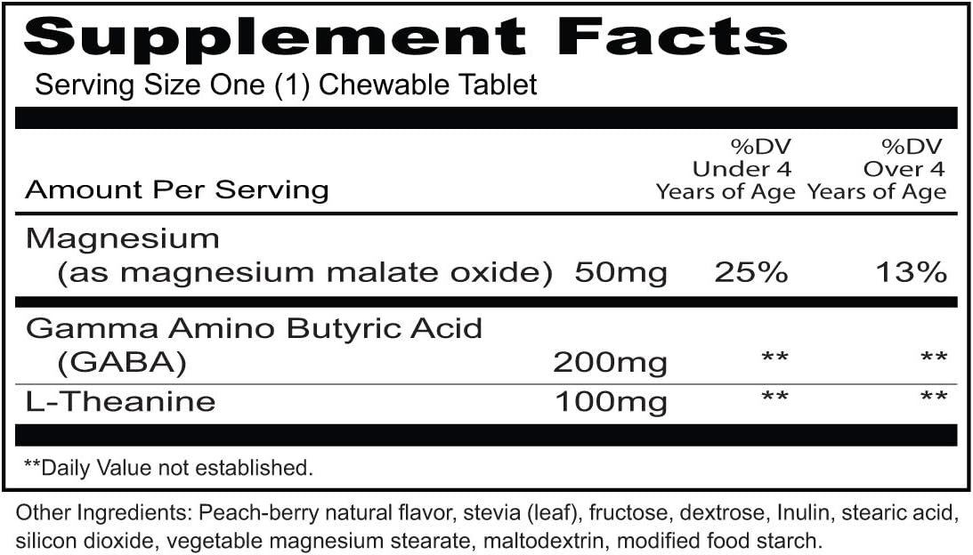 Priority One Vitamins Kid Kalm (Kinder Calm) Sabor Melocotón-Baya 60 Comprimidos Masticables