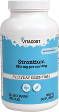 Vitacost Estroncio - 680 mg por porción - 240 cápsulas vegetarianas