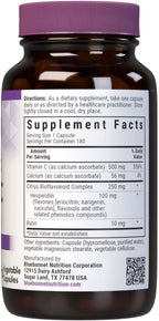 BlueBonnet Vitamina C Tamponada 500 mg – 180 Cápsulas Vegetales