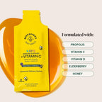 Beekeeper's Naturals Kid's Immune Liposomal Vitamin C - 500 mg de Vitamina C con Saúco, Vitamina D, Propóleo y Miel - Sabor Bayas Mixtas - 30 Sobres
